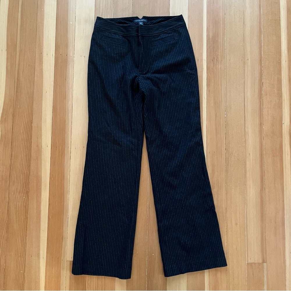 Banana Republic Harrison Pinstriped Wool Pants
